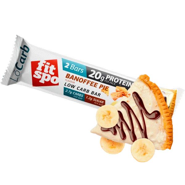 FitSpo LO CARB Bar FitSpo barrita proteica 60g PVPR: 2,96€/unidad - 35,52€/caja de 12)