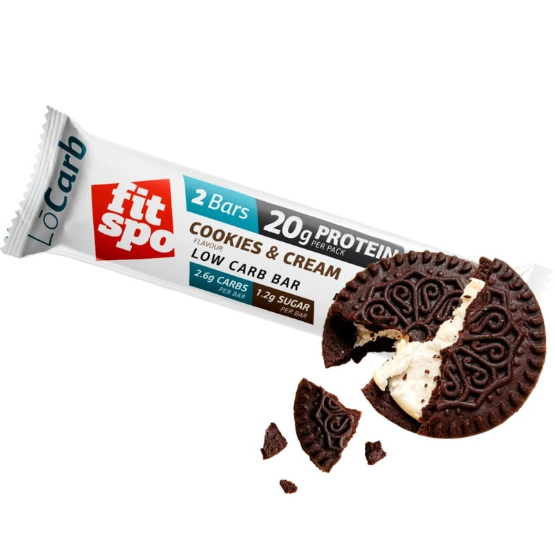 FitSpo LO CARB Bar FitSpo barrita proteica 60g PVPR: 2,96€/unidad - 35,52€/caja de 12)