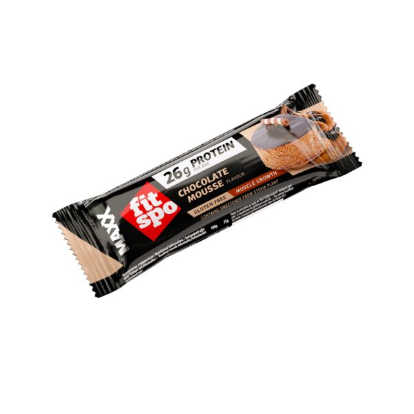 Barra de proteínas FitSpo Maxx 26g de proteína, 75g (PVPR: 2,50€/unidad 29.9€/caja de 12)