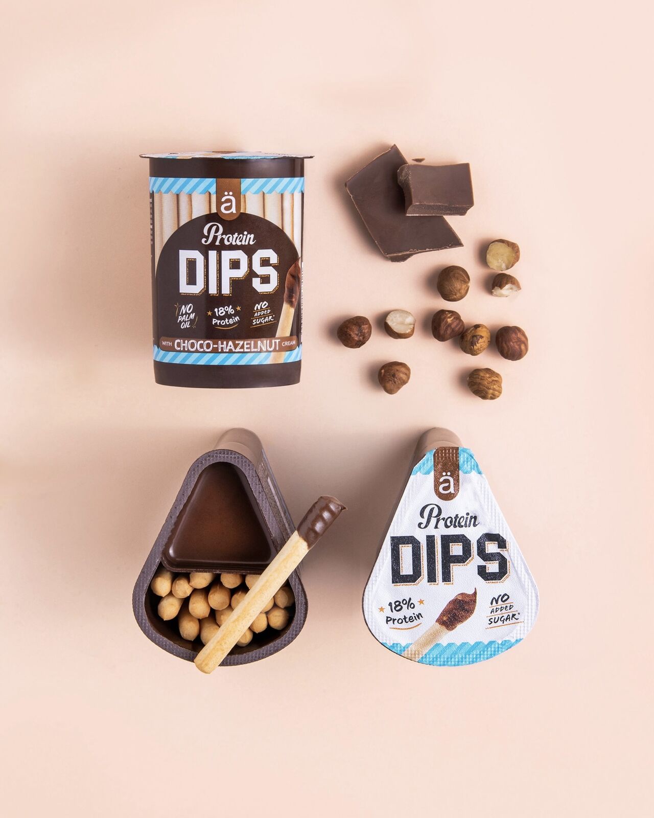 PROTEIN DIPS | Combinación perfecta dulce / salado - NANO Supps - BOX-12 Units x52g (P.V.P.r.: 33.60)