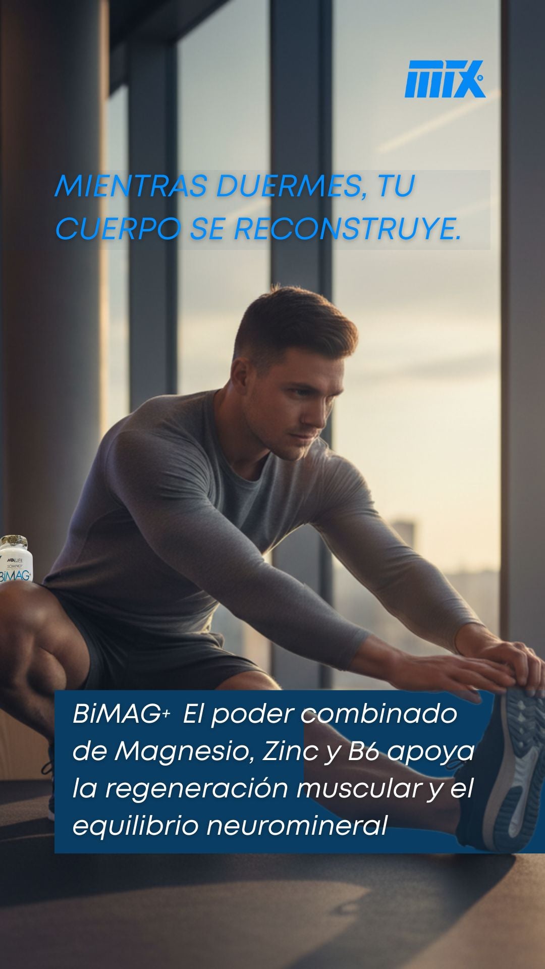 BIMAG+ (ZMA)™ [90 caps]  Bisglicinato de Magnesio+Zin OFERTA 7+1