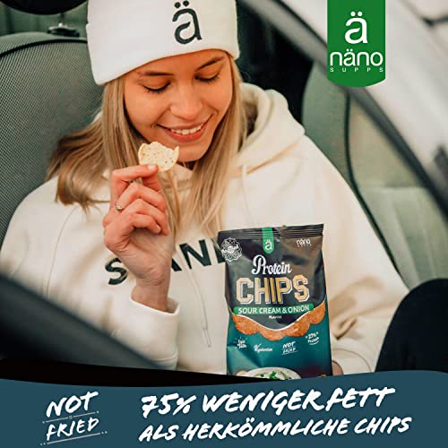 PROTEIN CHIPS | SNACK PROTEIN (25%) CRUNCHY - NANO SUPPS - BOX-8 Units x40g (P.V.P.r.: 17.50)