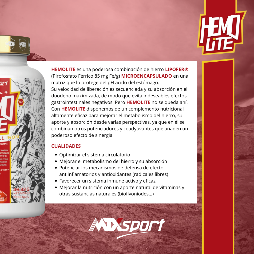 HEMOLITE ™(OFERTA 7+1) [60caps] PVP(unidad): 22,9€