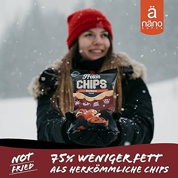 PROTEIN CHIPS | SNACK PROTEIN (25%) CRUNCHY - NANO SUPPS - BOX-8 Units x40g (P.V.P.r.: 17.50)