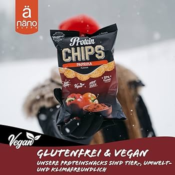 PROTEIN CHIPS | SNACK PROTEIN (25%) CRUNCHY - NANO SUPPS - BOX-8 Units x40g (P.V.P.r.: 17.50)