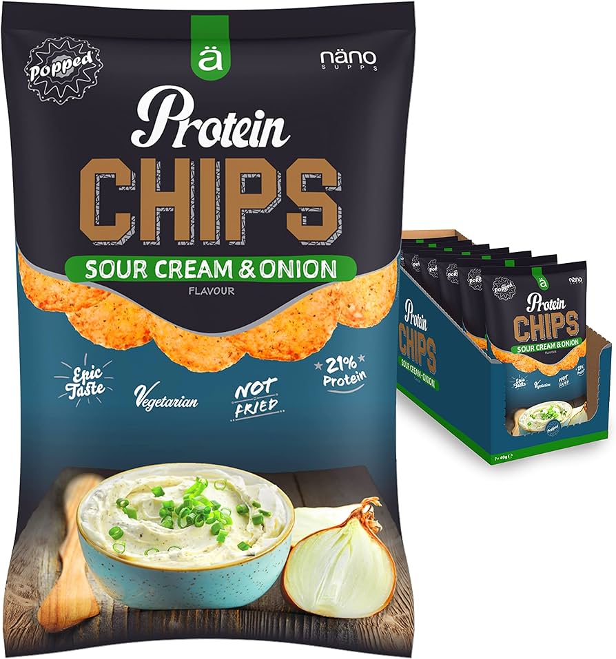 PROTEIN CHIPS | SNACK PROTEIN (25%) CRUNCHY - NANO SUPPS - BOX-8 Units x40g (P.V.P.r.: 17.50)