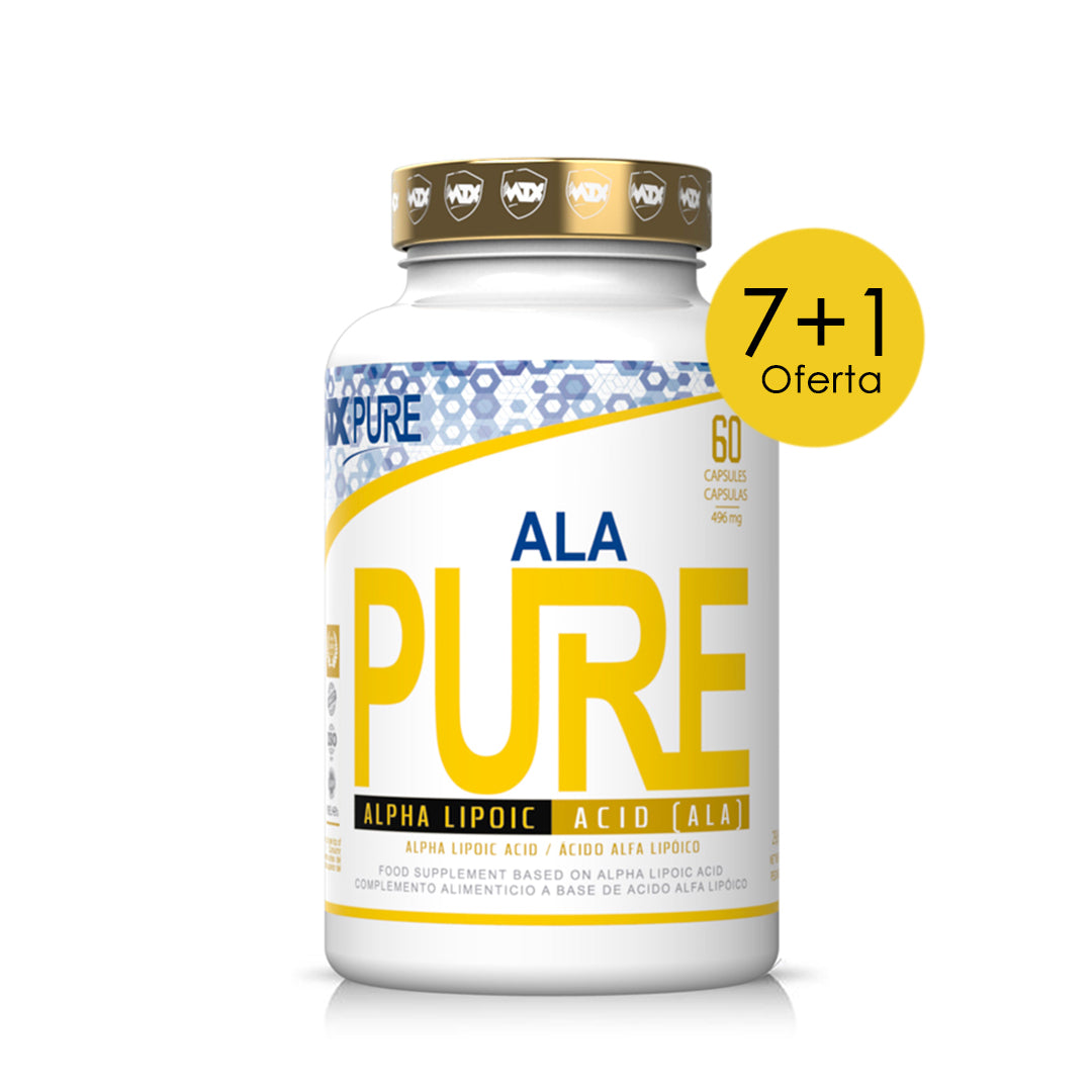 ALA PURE ™ (OFERTA 7+1) Ácido Alfa Lipoico [60cap] PVP (unidad): 13,90€