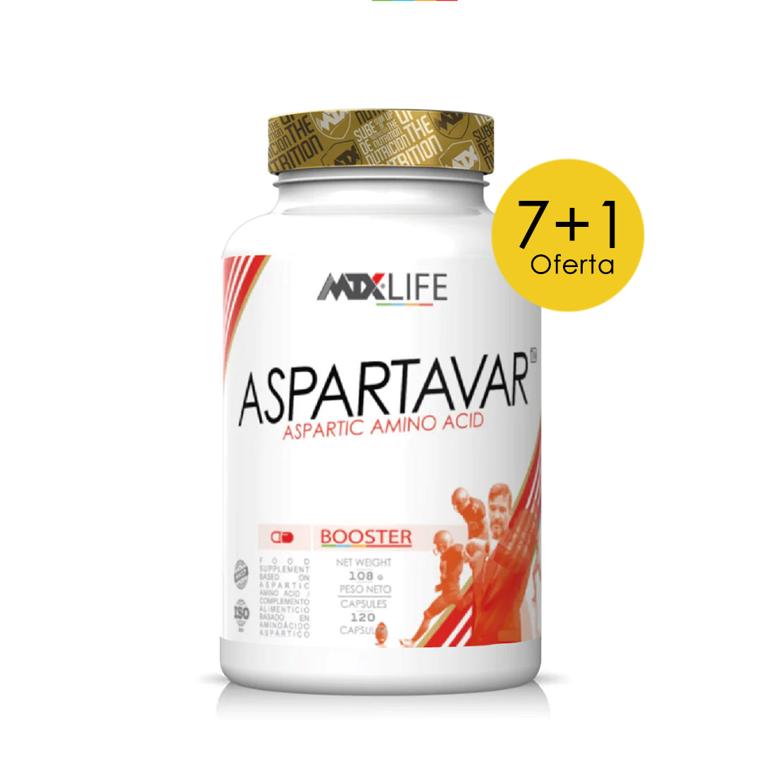 ASPARTAVAR ™ (OFERTA 7+1) [120cap/750mg] * PVP (unidad): 34,90€