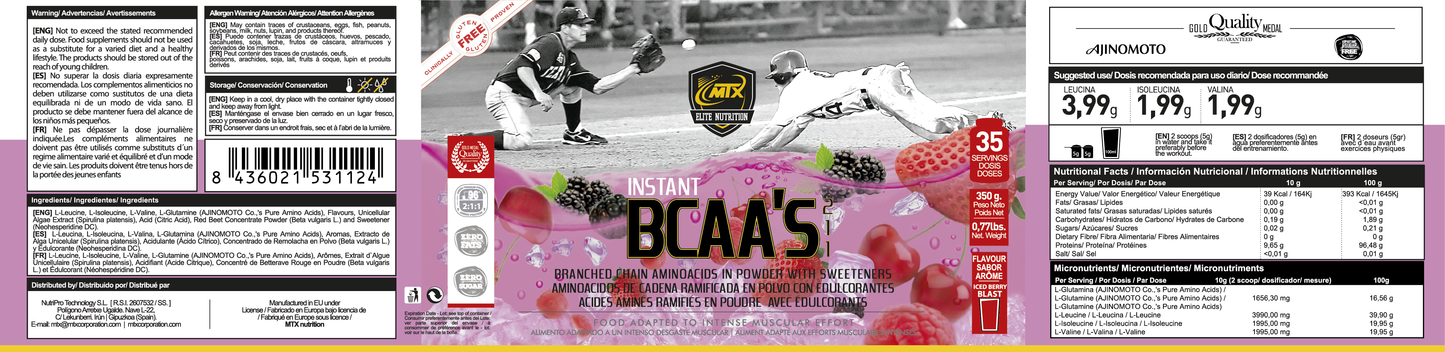 BCAA´S ™ [350G] (OFERTA 7+1) PVP (unidad): 31,9€