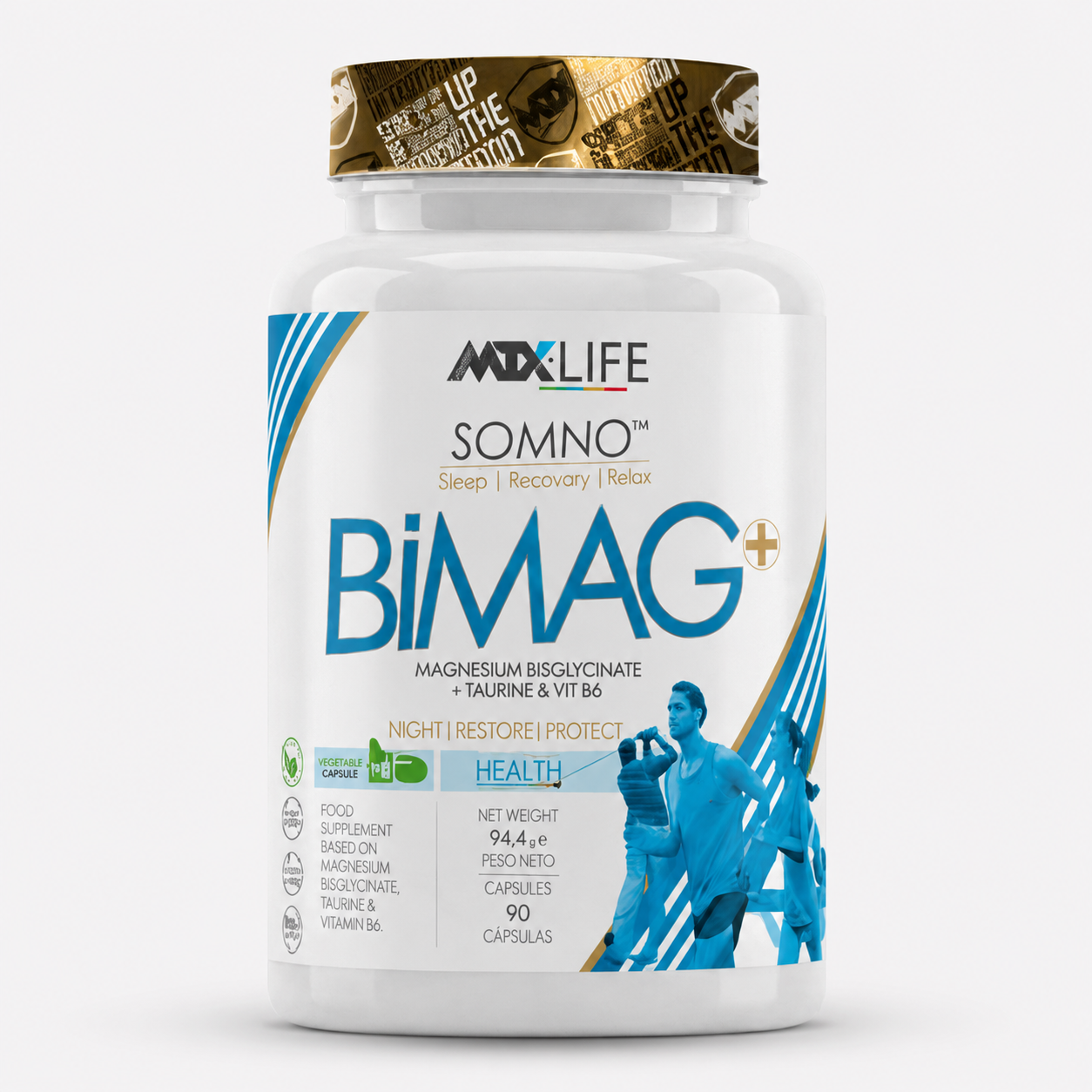 BiMAG+™  Bisglicinato Mag + Taurina + B6 | SLEEP · RECOVERY · BALANCE
