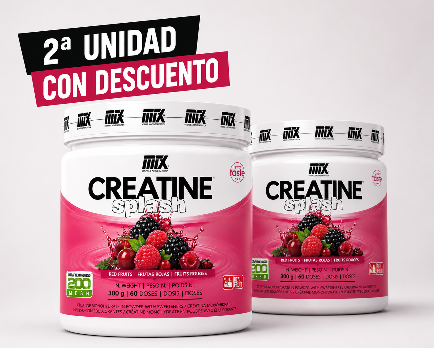 Pack CREATINE Splash™ - 2ª Und con descuento