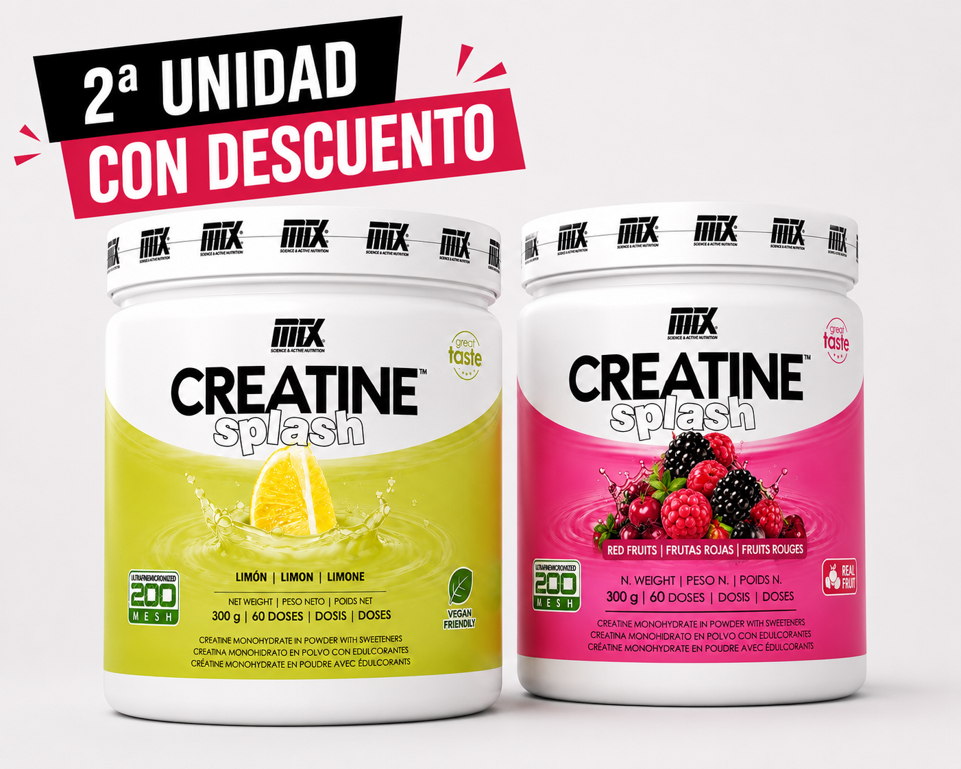 Pack CREATINE Splash™ - 2ª Und con descuento