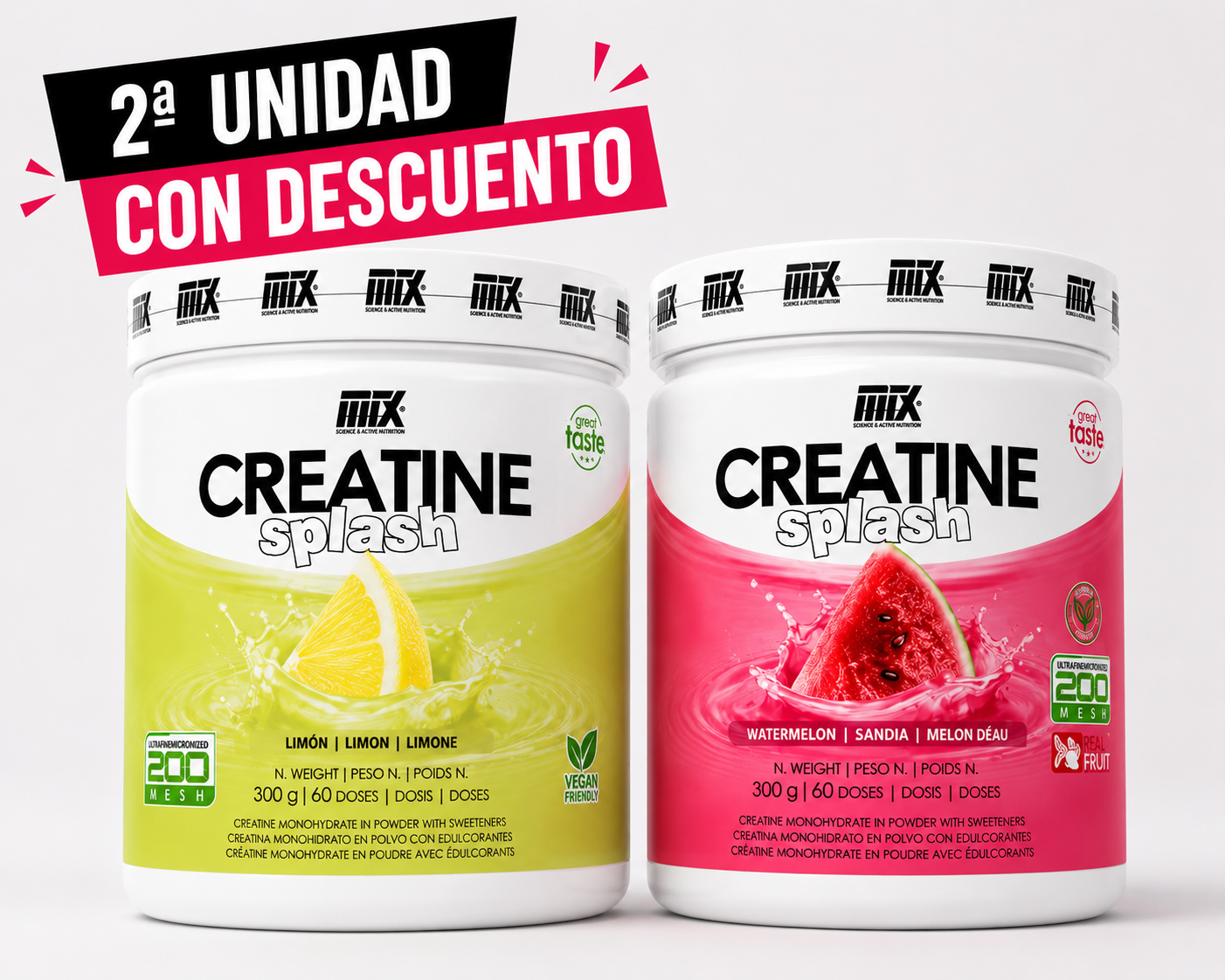 Pack CREATINE Splash™ - 2ª Und con descuento