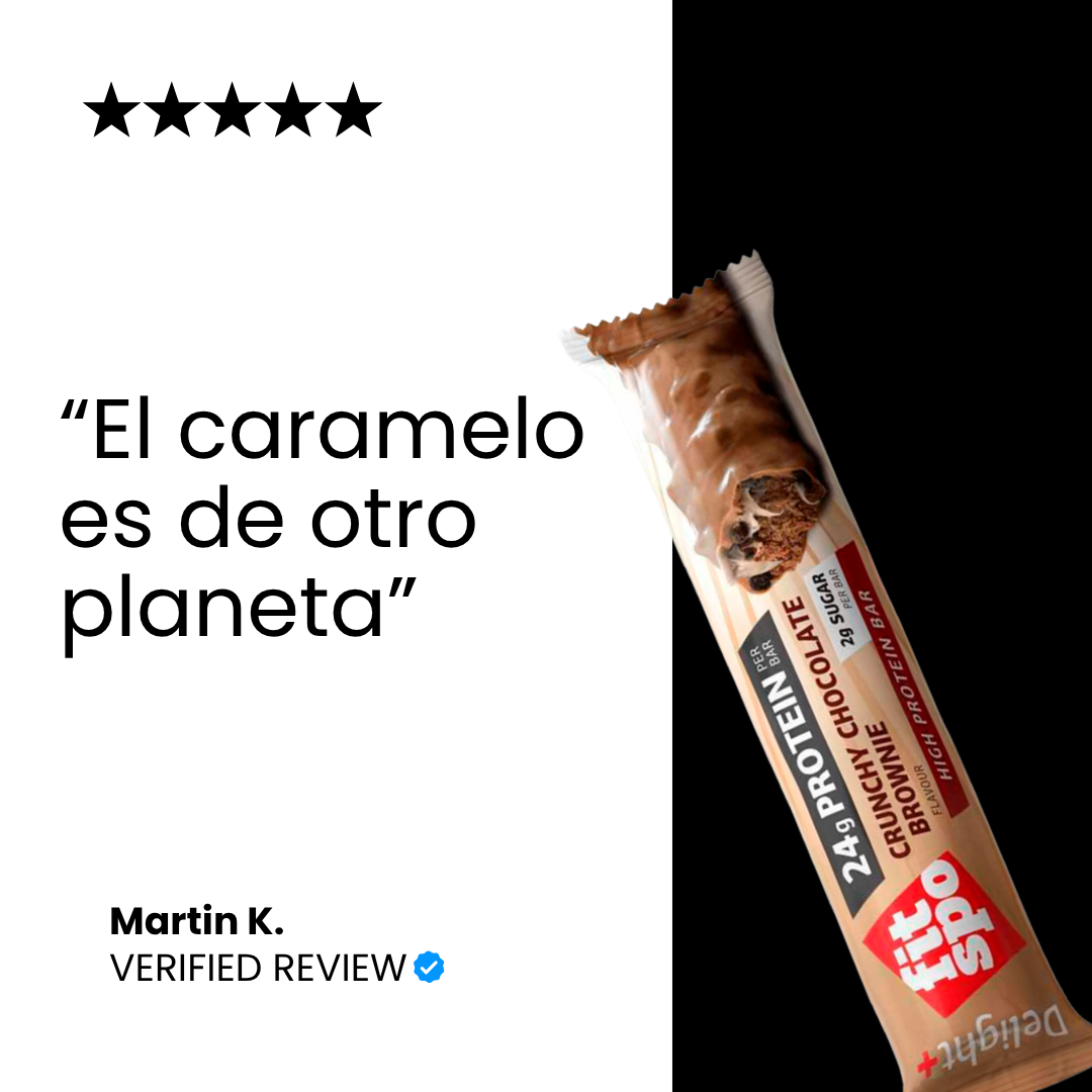 FitSpo Crunchy | Cobertura de Chocolate con Crunchy Chips, Sedoso Sirope y Cremoso Relleno | 30% Protein