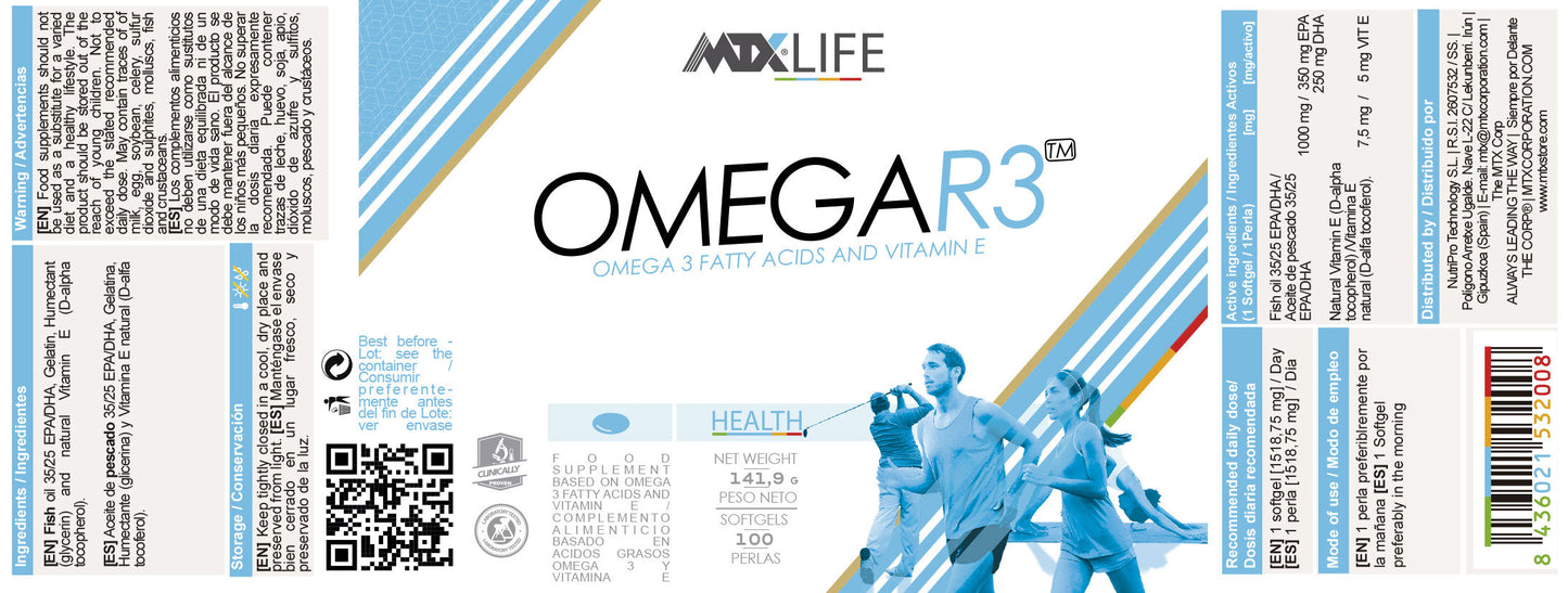 OMEGA R3™ (OFERTA 7+1) [100 PERLAS/1000MG] PVP(unidad): 19,9€