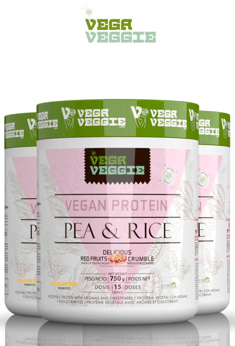 PEA & RICE VEGA VEGGIE. (OFERTA 4+1) Proteína vegetal [750g] * (PVP: 28,50)