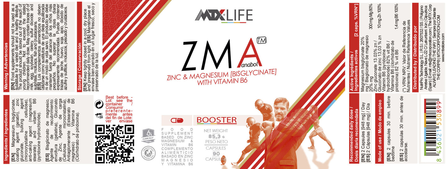 ZMA LIFE™(OFERTA 7+1) [90 caps] * PVP(unidad): 16,9€