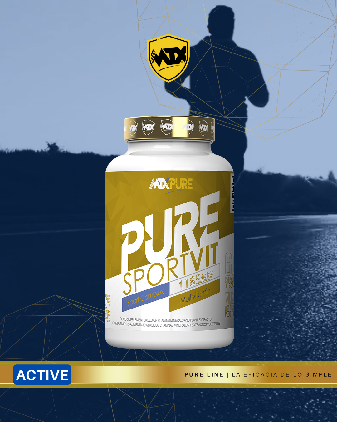 SPORTVIT PURE ™(OFERTA 7+1) [60CAP/1161MG] PVP(unidad): 12,47€