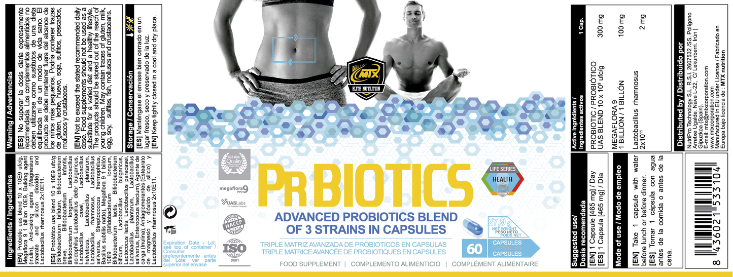 PrBIOTIC LIFE™ (OFERTA 7+1) [60cap] PVP(unidad): 19,9€