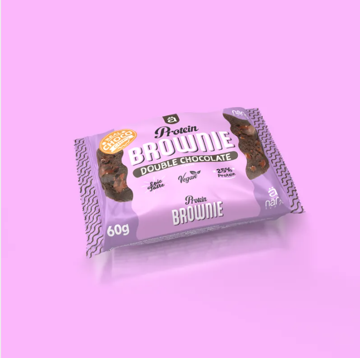 PROTEIN BROWNIE | DoubleChocolate Protein (25%) BOX-12 Units / 60g - NANO Supps - (P.V.P.r.: 29.40)