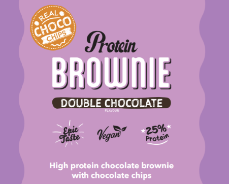 PROTEIN BROWNIE | DoubleChocolate Protein (25%) BOX-12 Units / 60g - NANO Supps - (P.V.P.r.: 29.40)