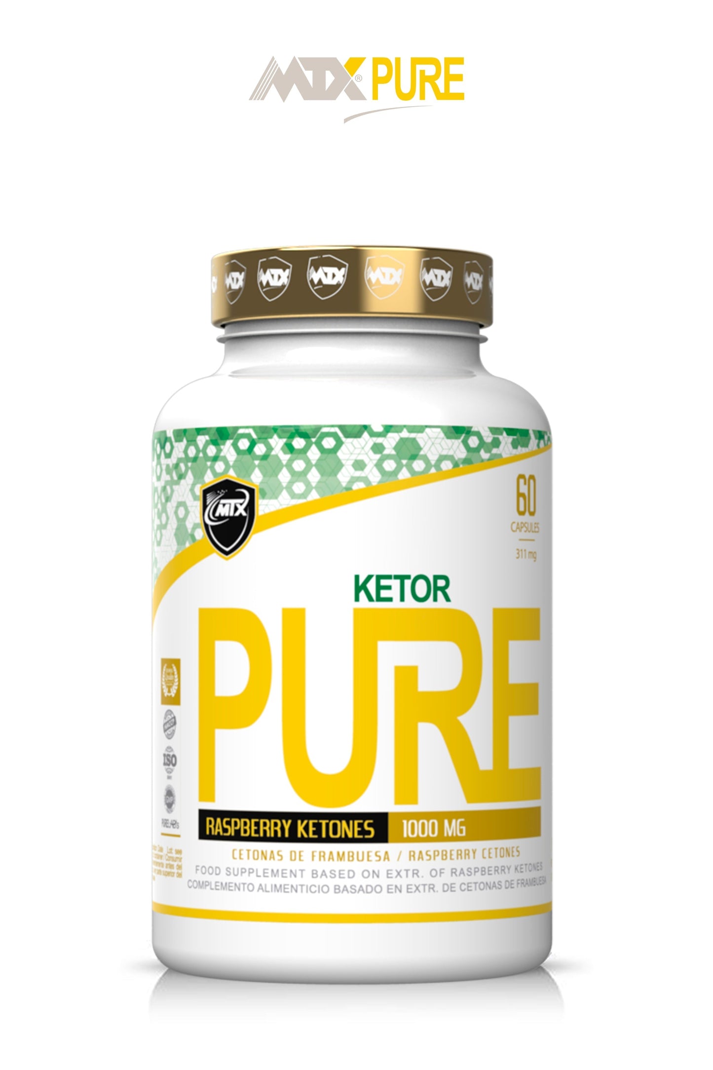 KETOR PURE ™ (OFERTA 7+1)CETONAS [60CAP/311MG] PVP(unidad): 10,27€