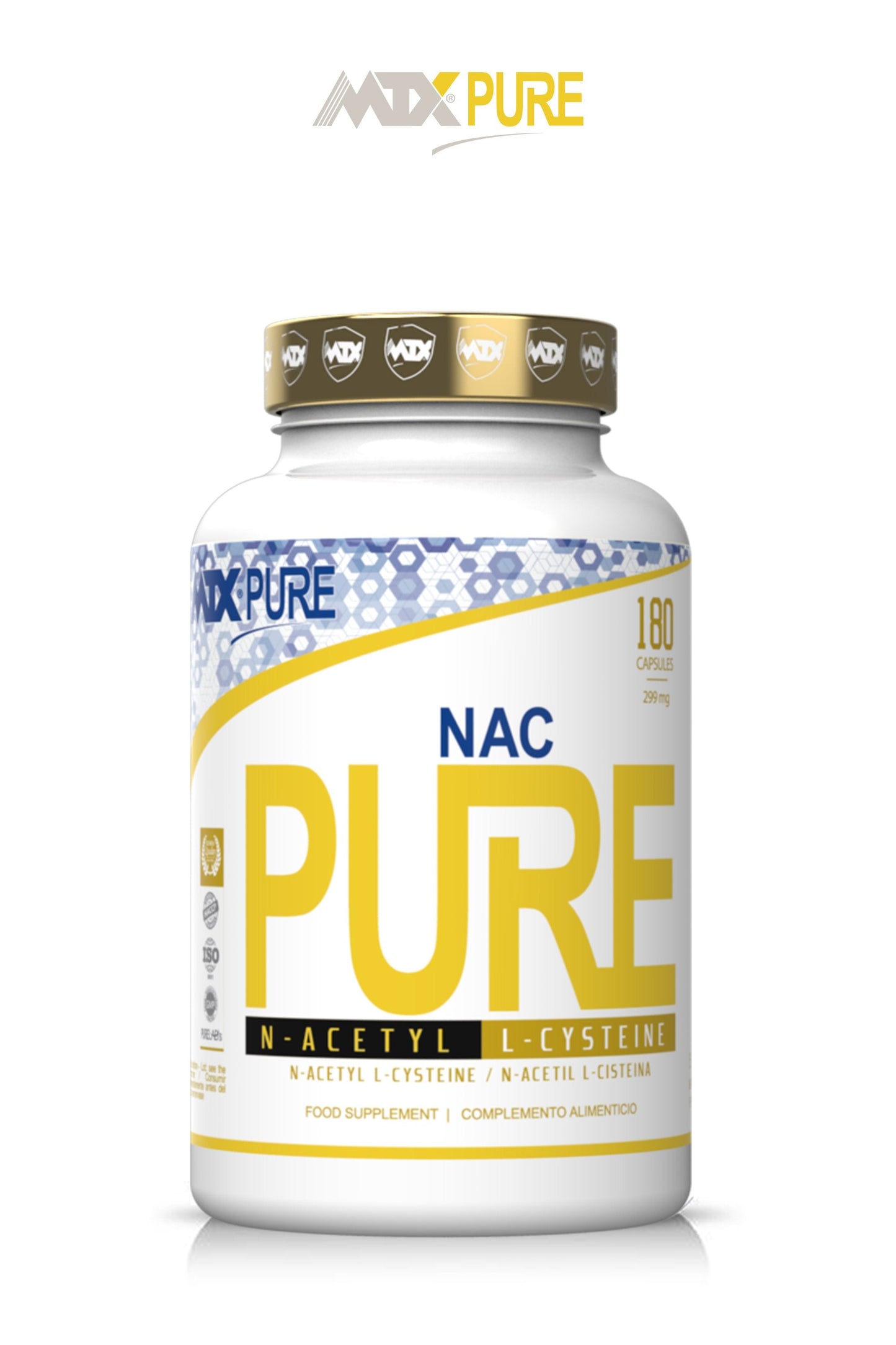 NAC PURE ™(OFERTA 7+1) [N-ACETIL CISTEINA 180CAP/299MG ] PVP(unidad): 19,9€