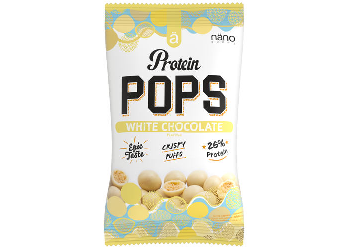 PROTEIN POPS | Crujientes protein pops recubiertas de cremoso chocolate - NANO Supps - BOX-12 Units x38g (P.V.P.r.: 31.80)