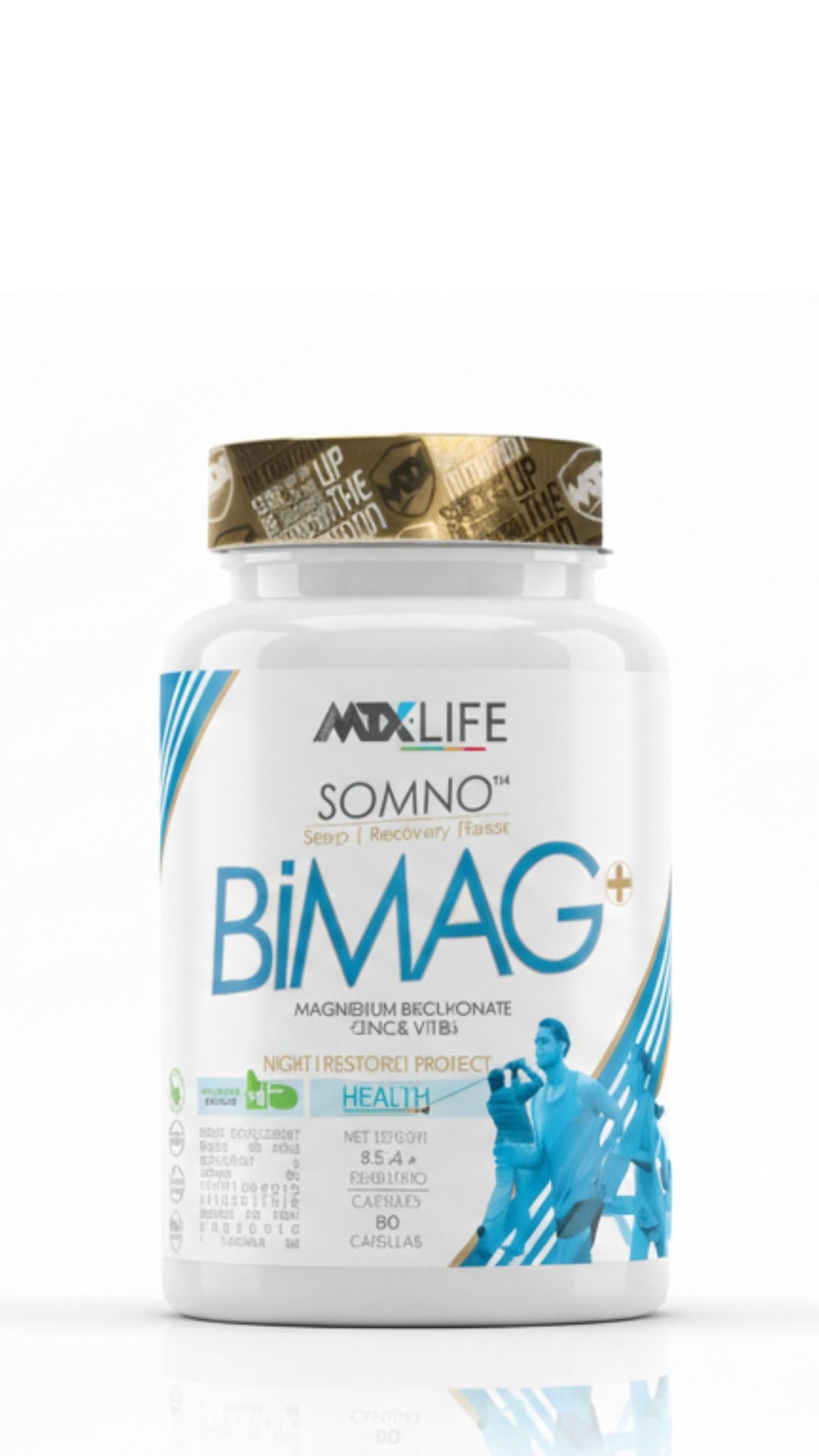 BIMAG+ (ZMA)™ [90 caps]  Bisglicinato de Magnesio+Zin OFERTA 7+1
