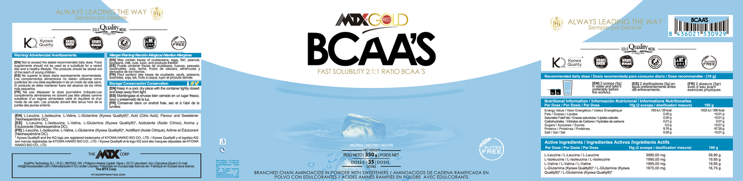 BCAA´S ™ [350G] (OFERTA 7+1) PVP (unidad): 31,9€