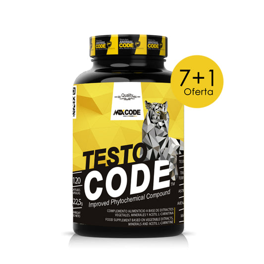 TESTOCODE™(OFERTA 7+1) [120cap/850MG] PVP(unidad): 39,9€