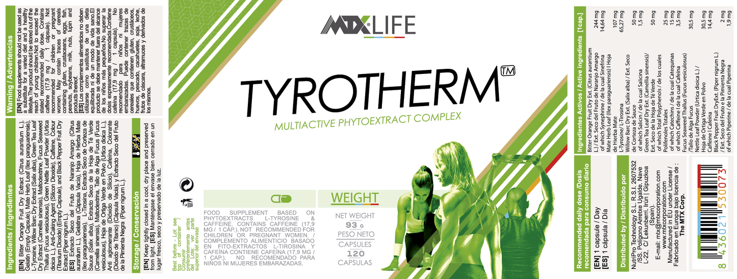 TYROTHERM ™ (OFERTA 7+1)[120cap/775Mg] * PVP (unidad): 32,9€