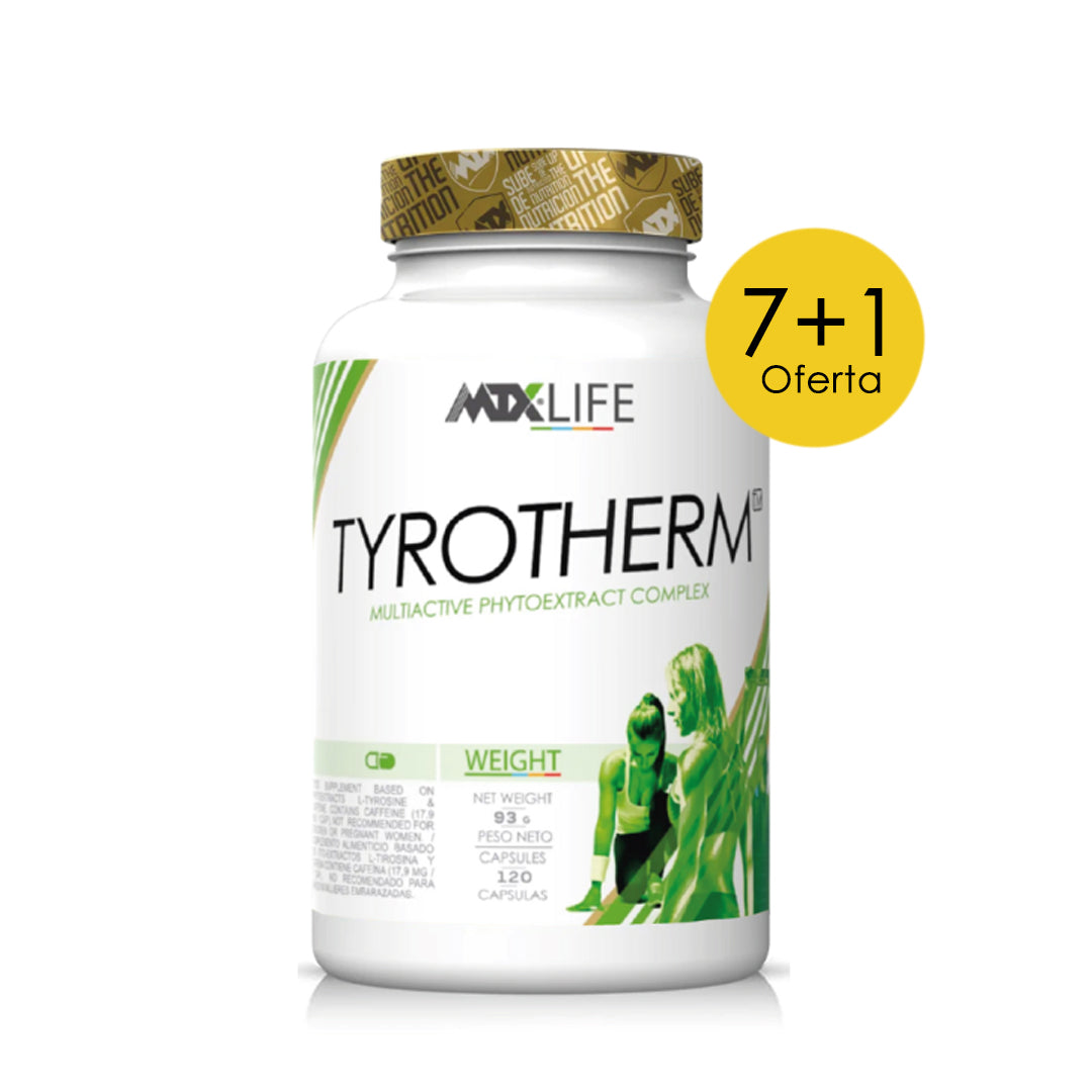 TYROTHERM ™ (OFERTA 7+1)[120cap/775Mg] * PVP (unidad): 32,9€