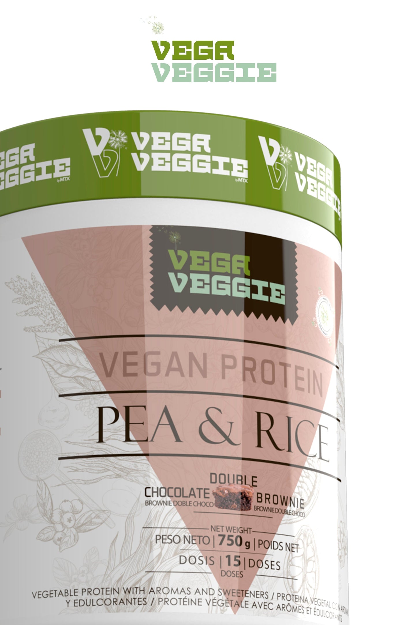 PEA & RICE VEGA VEGGIE. (OFERTA 4+1) Proteína vegetal [750g] * (PVP: 28,50)