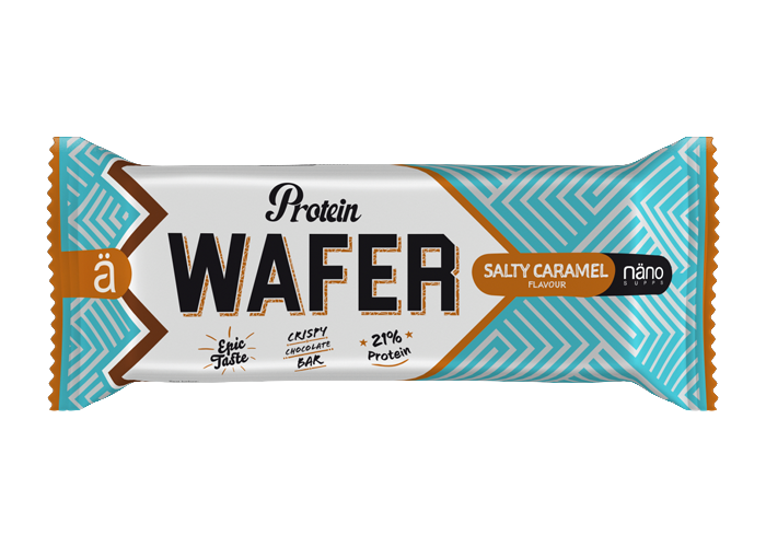 PROTEIN WAFER | CAPAS DE OBLEA RECUBIERTO DE SUAVE CHOCOLATE - NANO Supps - BOX-12 Units x40g (P.V.P.r.: 28.80)