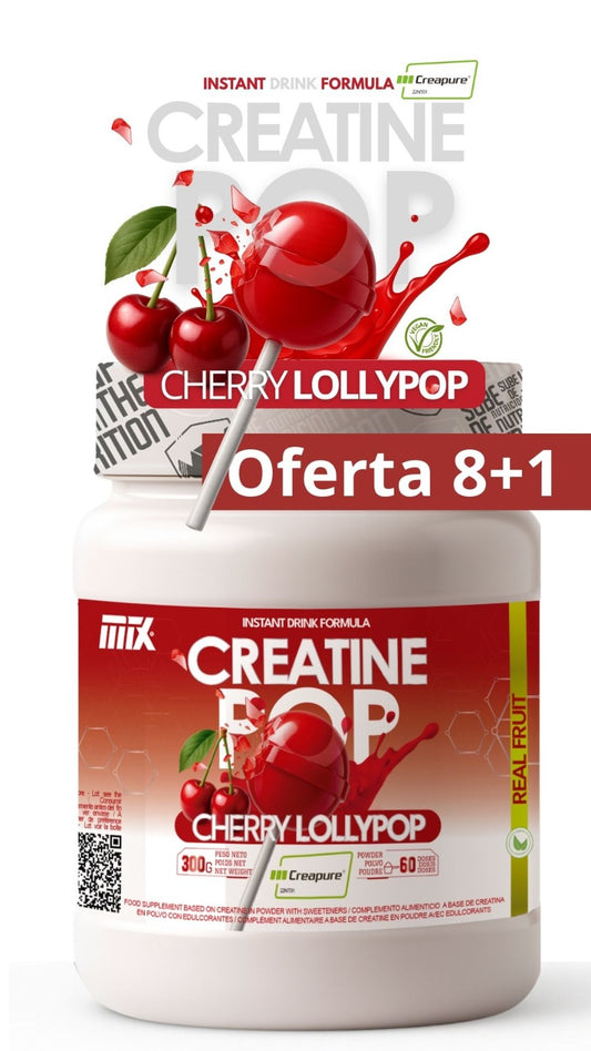 CREATINE POP™ | Creapure®  EN POLVO  Saborizada 300g | OFERTA 8+1