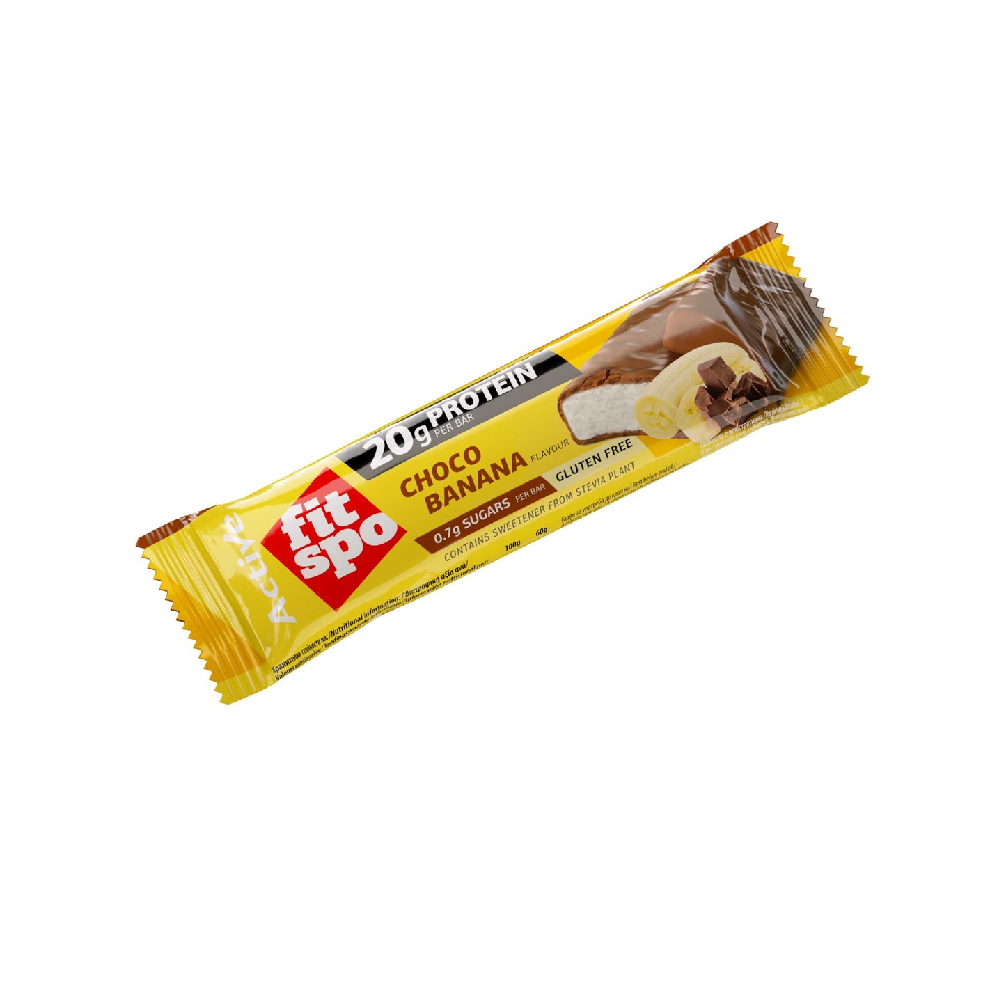 FitSpo Active Barrita Proteica 2x30g (Low Sugar) (PVPR: 2,49€/unidad - 29,88€/caja de 12)