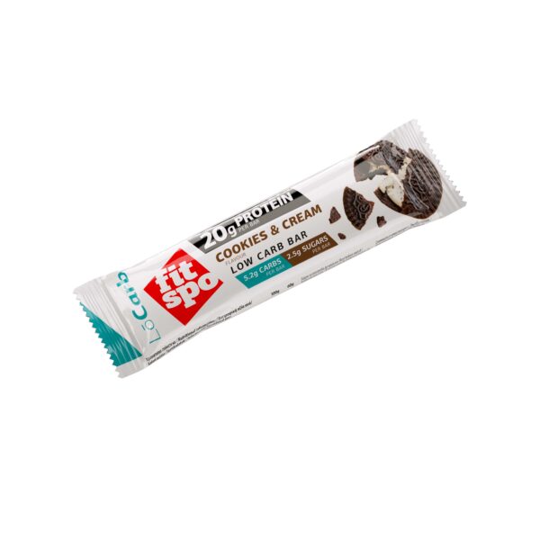 FitSpo LO CARB Bar FitSpo barrita proteica 60g PVPR: 2,96€/unidad - 35,52€/caja de 12)