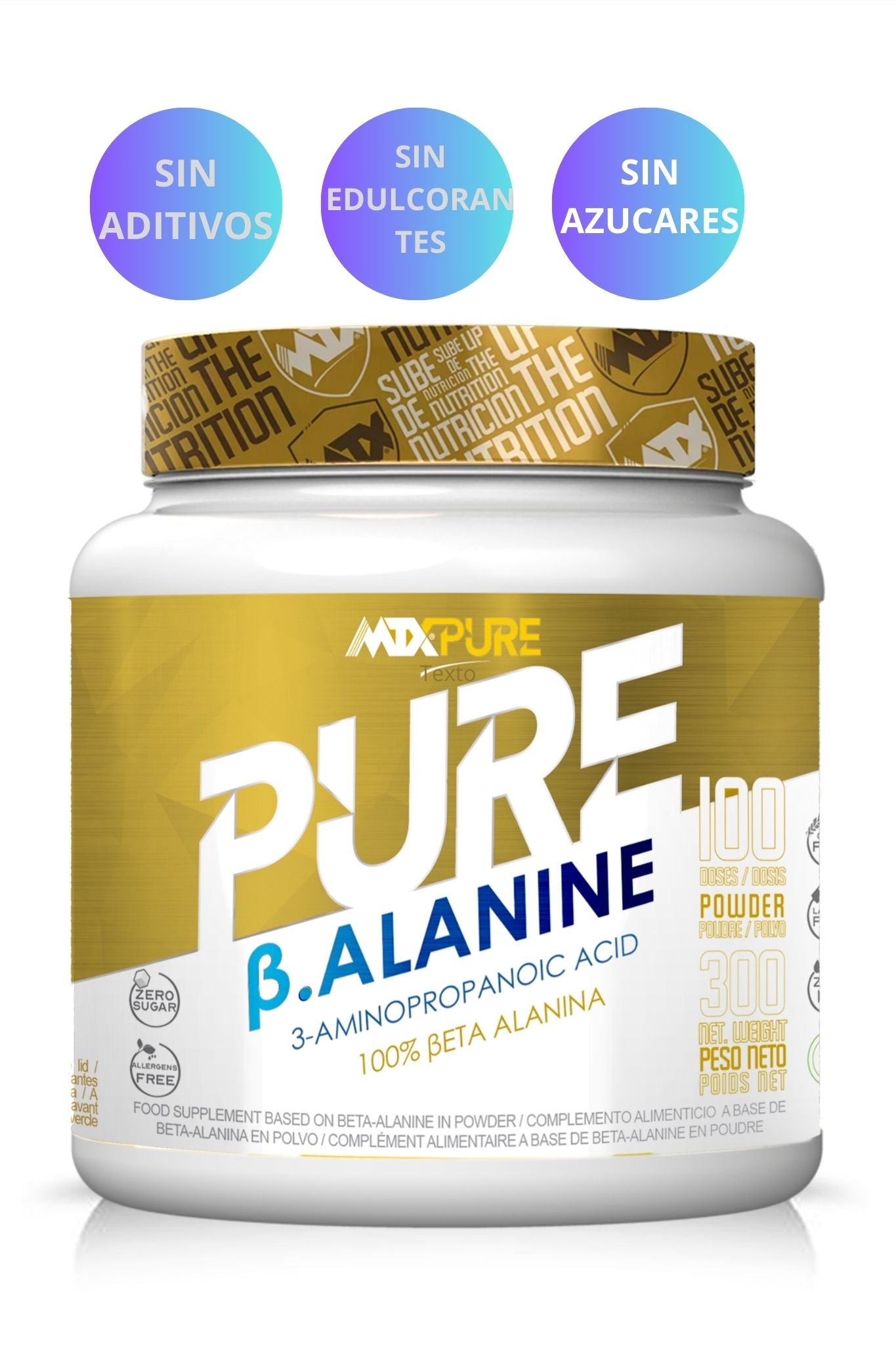 PURE BETA-ALANINE OFERTA 7+1 |  Beta-Alanina (ácido 3-aminopropanoico) | 300g