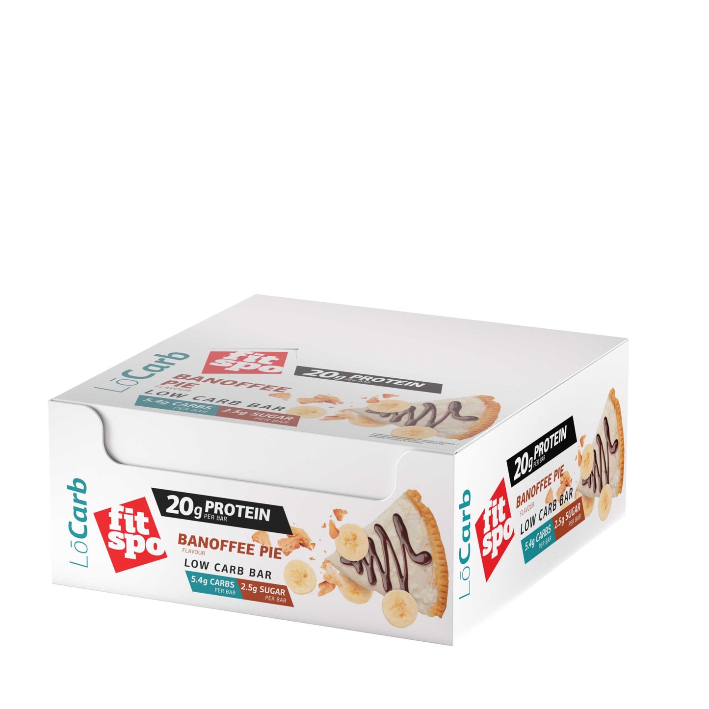 FitSpo LO CARB Bar FitSpo barrita proteica 60g PVPR: 2,96€/unidad - 35,52€/caja de 12)