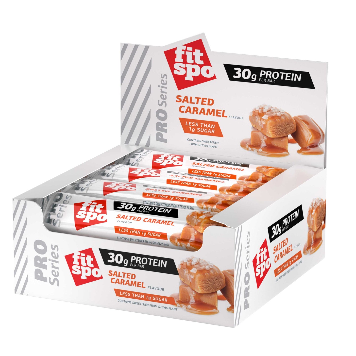 FitSpo PRO SERIES Barrita Proteica (Low Sugar) 85g (PVPR: 3€/unidad - 36€/caja de 12)