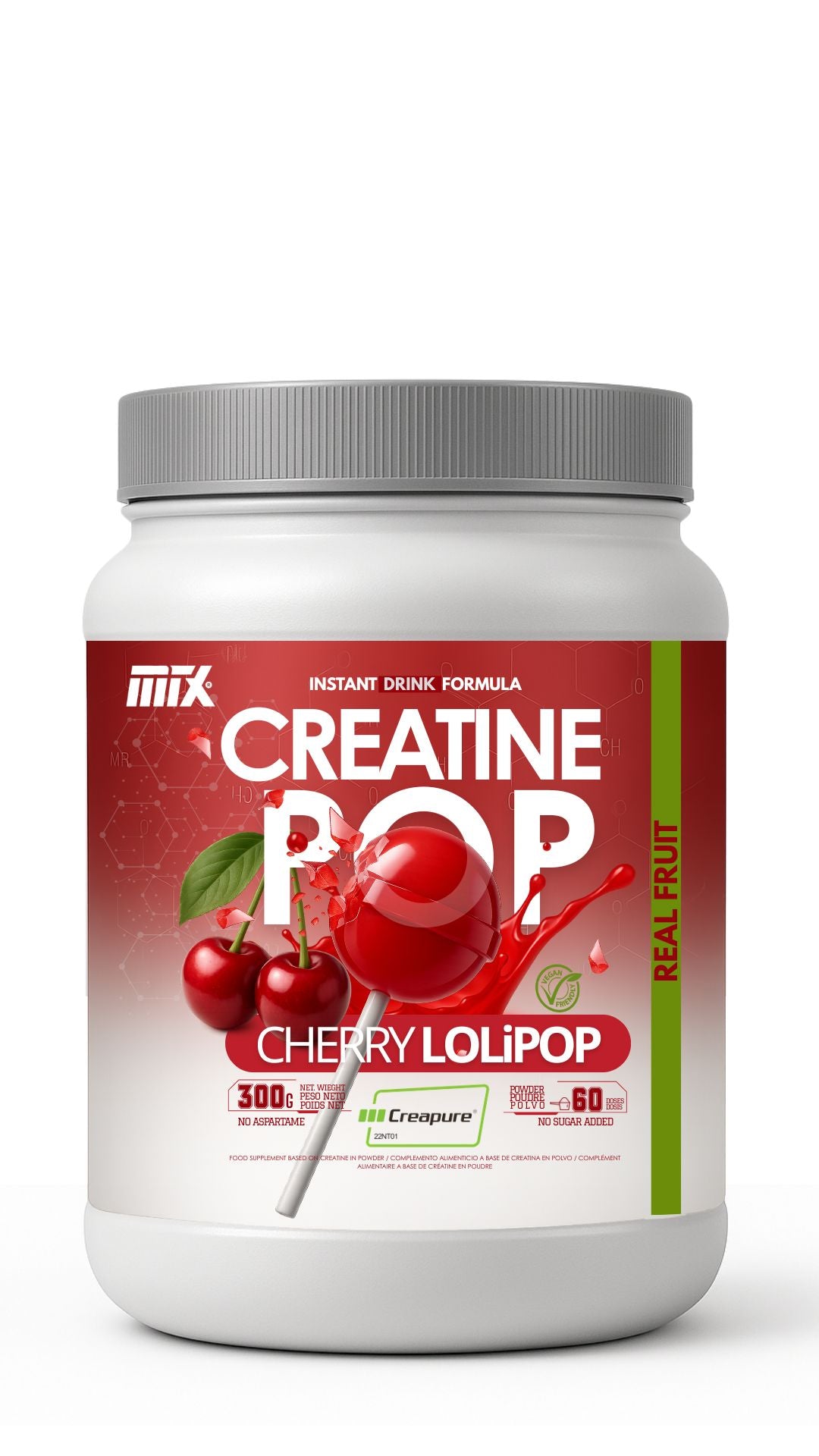 CREATINE POP™ | Lollipop edition Creapure®  EN POLVO  Saborizada 300g