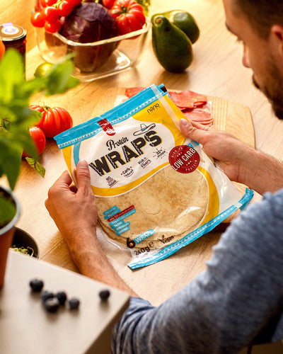 PROTEIN WRAPS | TORTILLA PROTEICA (22%) BOX-12 Units LOWCARB - VEGAN -NANO Supps (P.V.P.r.: 49.00)