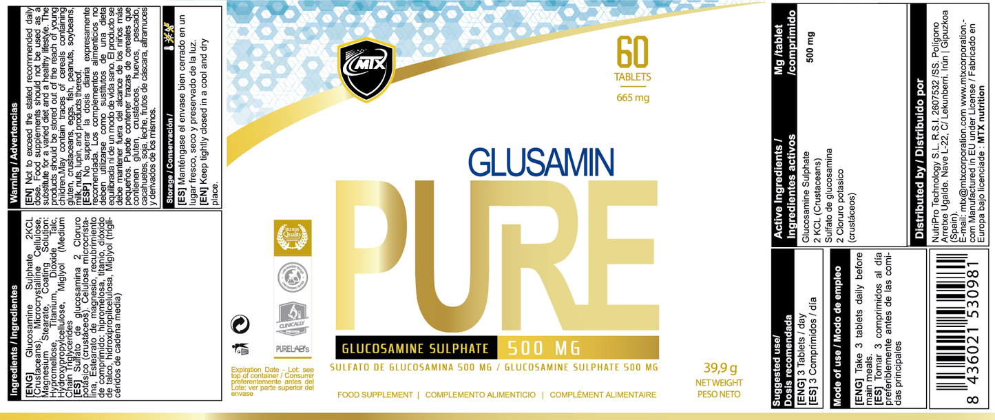 GLUSAMIN (OFERTA 7+1) [60 TAB / 665MG] PVP(unidad): 9,99€