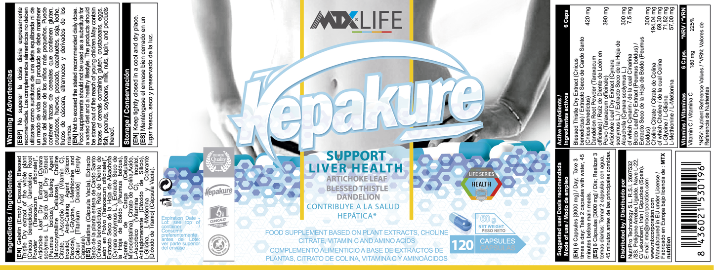 HEPAKURE™(OFERTA 7+1) [120cap] PVP(unidad): 24,9€