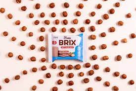 PROTEIN BRIX | Oblea proteica (22%) con crema de leche y avellanas - NANO Supps BOX-24 Units x 25g (P.V.P.r.: 36.00)