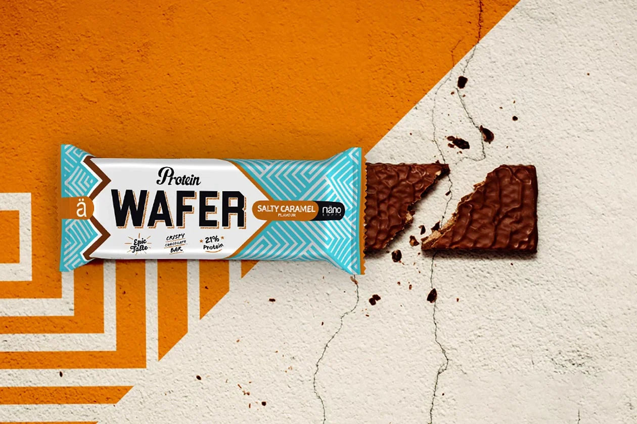 PROTEIN WAFER | CAPAS DE OBLEA RECUBIERTO DE SUAVE CHOCOLATE - NANO Supps - BOX-12 Units x40g (P.V.P.r.: 28.80)