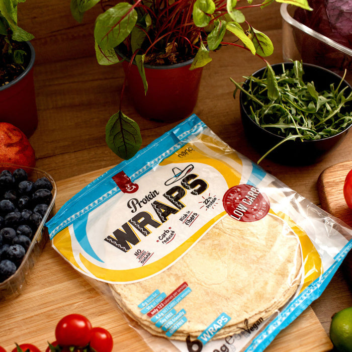 PROTEIN WRAPS | TORTILLA PROTEICA (22%) BOX-12 Units LOWCARB - VEGAN -NANO Supps (P.V.P.r.: 49.00)