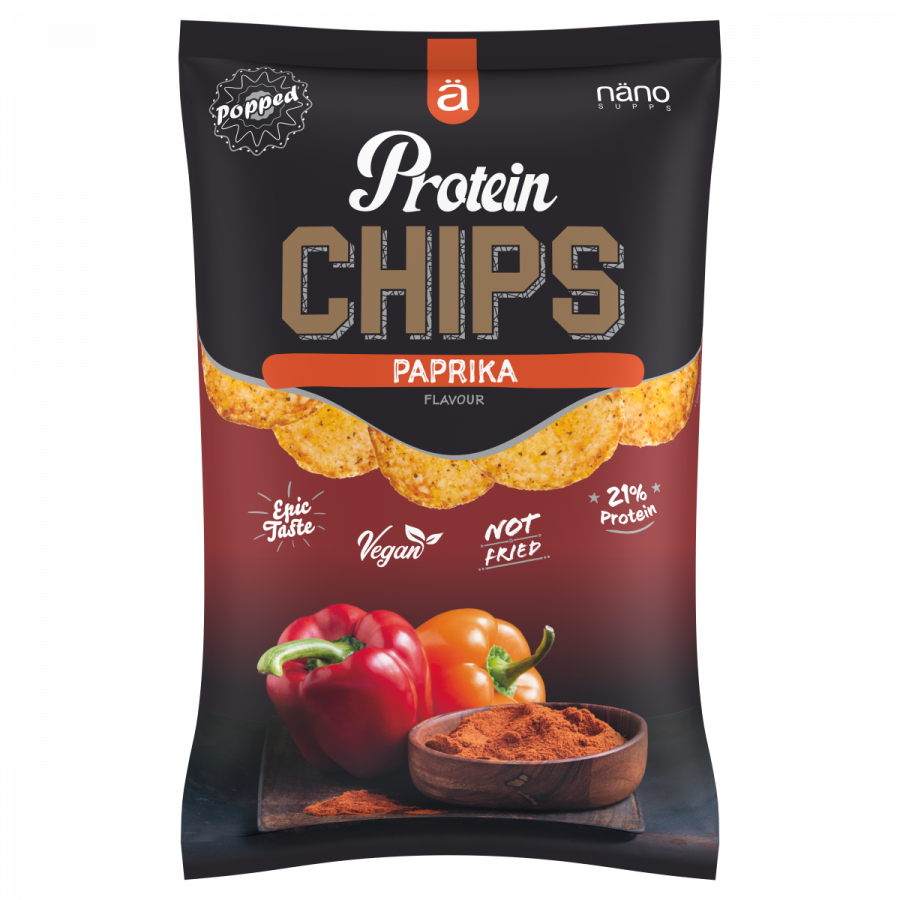 PROTEIN CHIPS | SNACK PROTEIN (25%) CRUNCHY - NANO SUPPS - BOX-8 Units x40g (P.V.P.r.: 17.50)