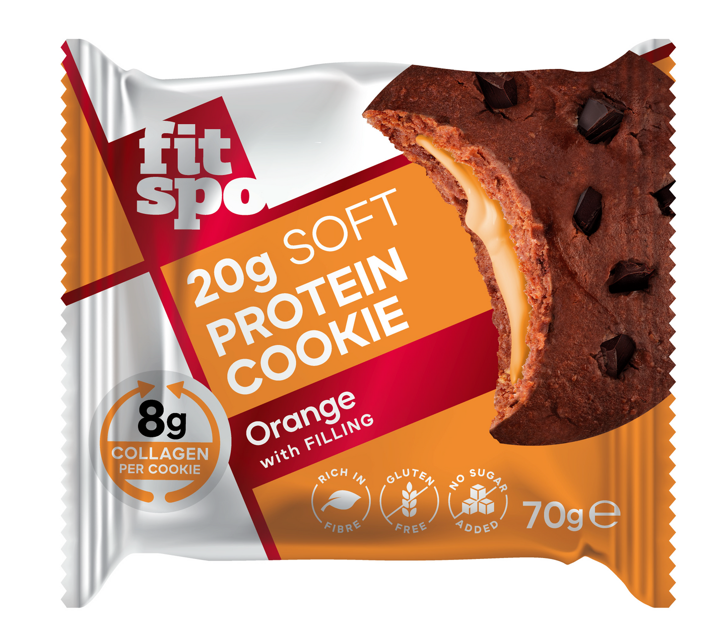 COOKIE PROTEIN Caja de 10 Unidades FitSpo | 20g Proteinas | All Flavours 70g (PVPR: 2,65€/unidad 26,5€/caja de 10)